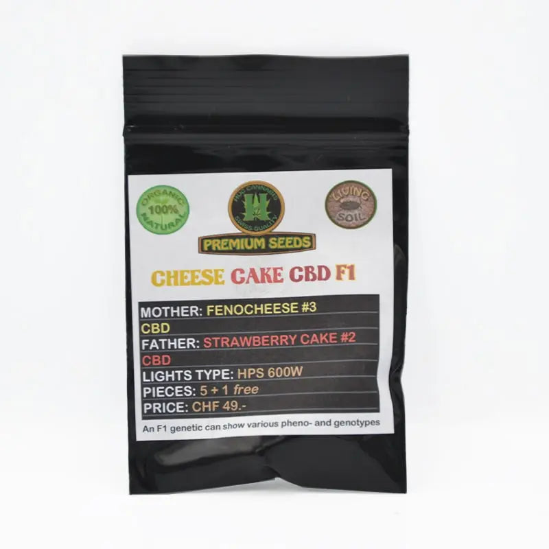 Hug Cannabis Cheese Cake CBD F1 5 graines + 1 Gratuit