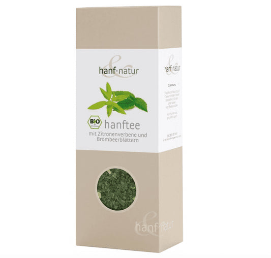 Thé de chanvre avec feuilles de verveine citronnée et de mûre - Hanf & Natur Bio